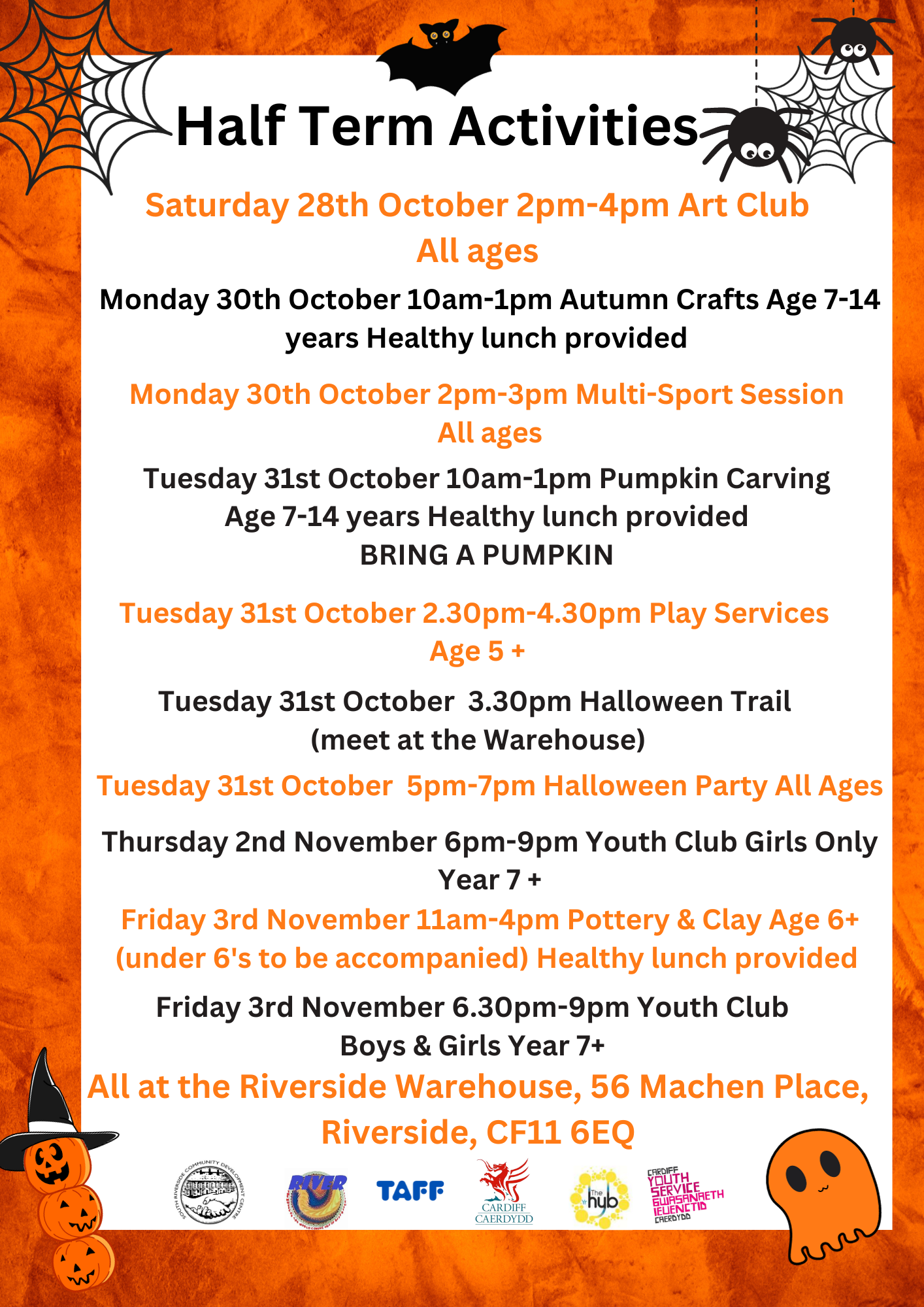 Half Term Activities – SRCDC